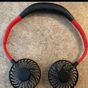 "Scurry" Red & Black Ergonomic Design Easy Control Fan.